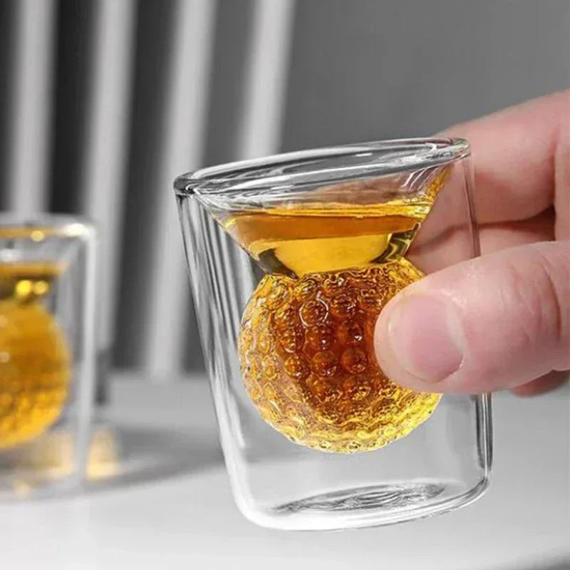 50ml glass golf shot glass