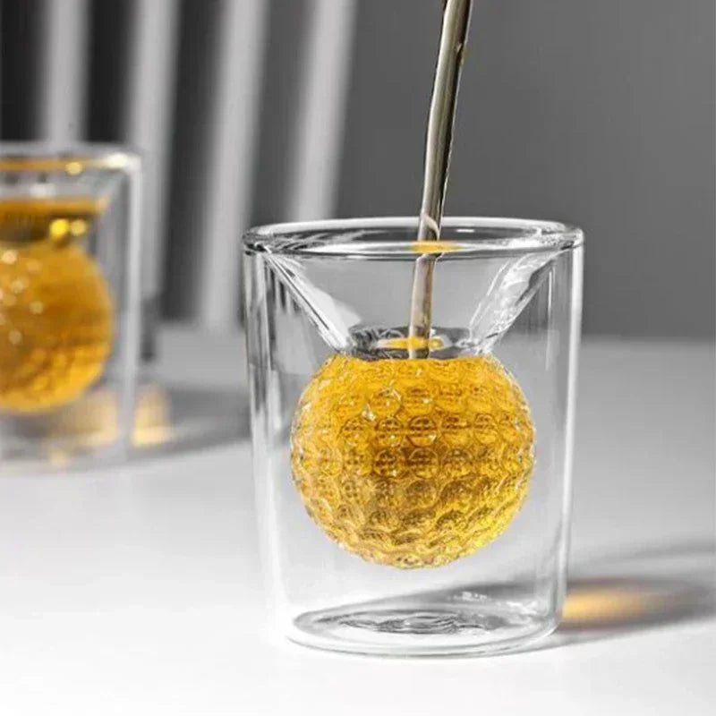 50ml glass golf shot glass