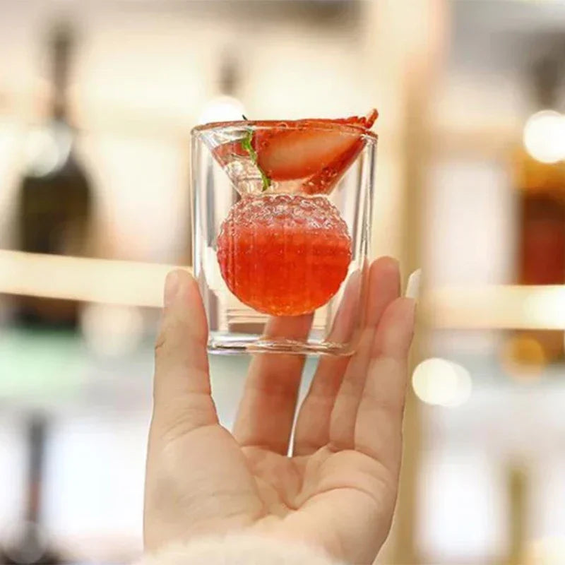 50ml glass golf shot glass